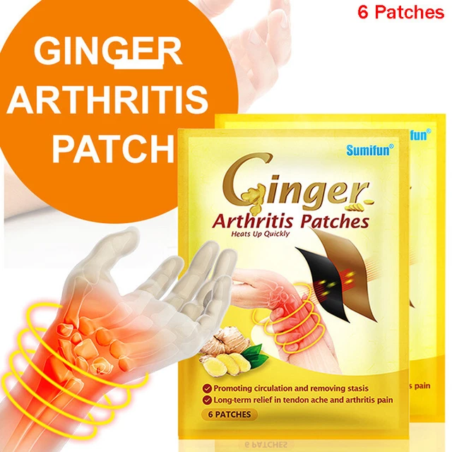 6pcs Ginger Arthritis Plaster For Hand Wrist Thumb Finger Pain Rel AdB DsJ h BII