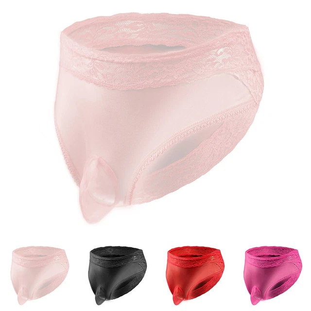 Slip En Latex Pour Homme Avec Nez D'éléphant - Confortable, Sans Couture, Taille Basse, Rouge (2XL)