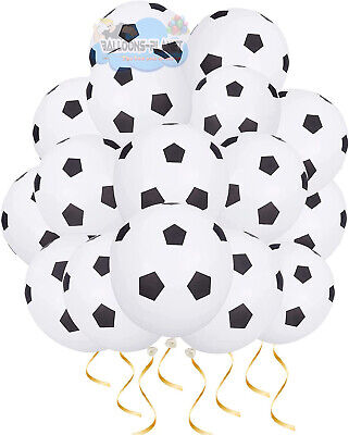 Football Balloons 12" Printed Latex Birthday Soccer Party FIFA World Cup Packs