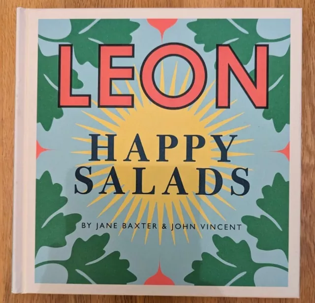 LEON Happy Salads Recipe Cook Book - Hardcover NEW Jane Baxter & John Vincent