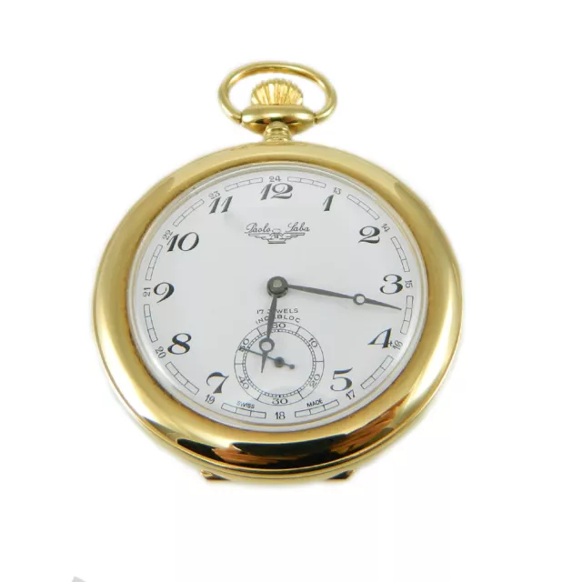 Reloj de Bolsillo Y De Mesa Movimiento Cuerda Manual Dorado Personalizable