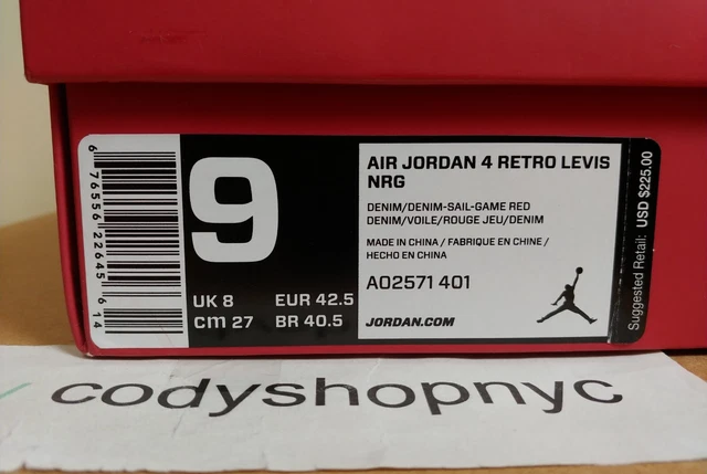 jordan retro levis