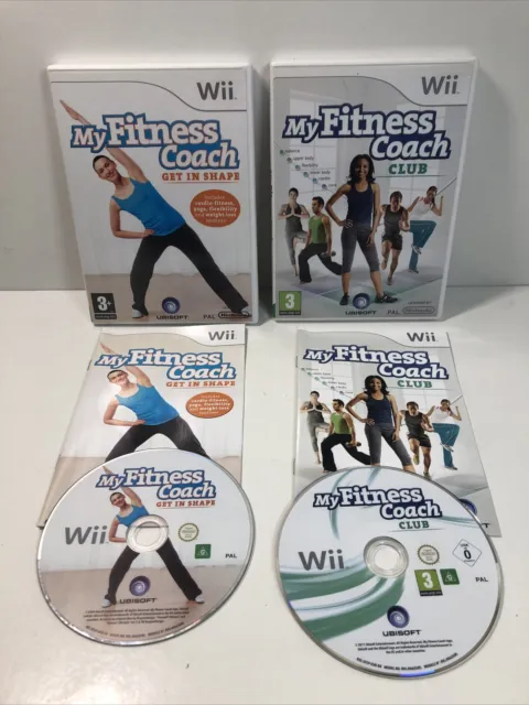 Wii My Fitness Coach Club & In Form kommen komplett PAL Nintendo