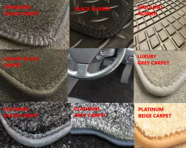 Car Mats for Lexus ES 2019 On Tailored Rubber Carpet Black Beige Grey Floor Mats