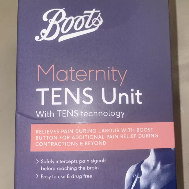 Boots Maternity TENS unit Pain Relief During Labour NEW Security Seal Intact