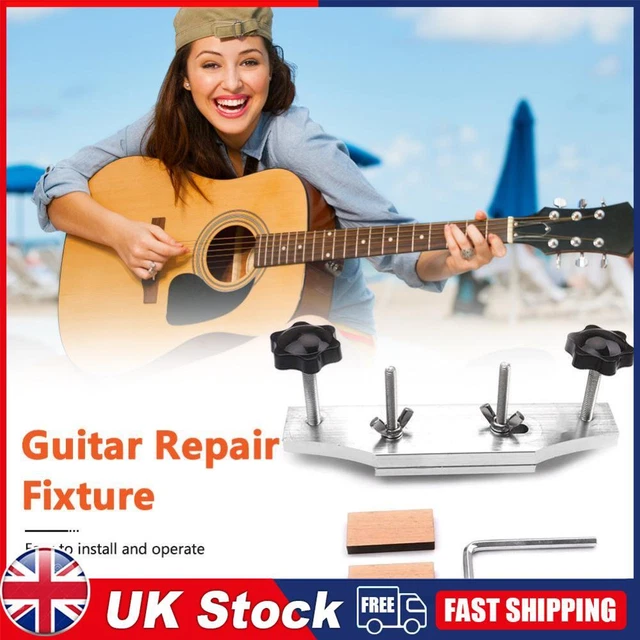 Acoustic Guitar Fixture Bonding Bridge Clamp Clip Stainless Steel Luthier Tools