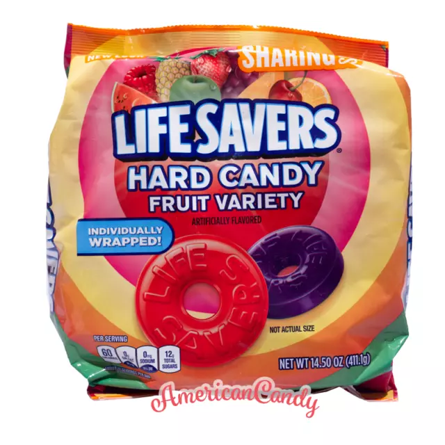 2 x 368g Beutel Lifesavers Hard Candy Variety aus USA  (29,88€/kg)
