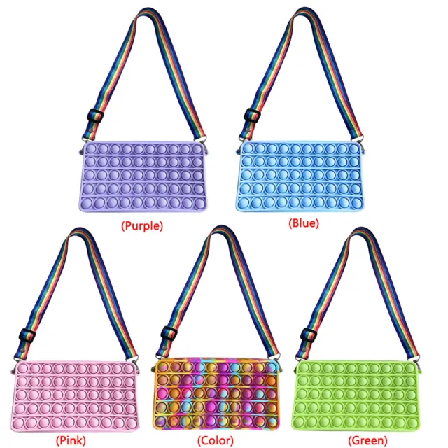 Fashion Solid Color Bubble Shoulder Crossbody Bag Small Purse Family Game 2