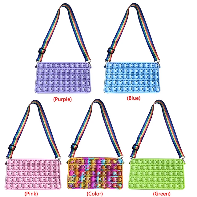 Fashion Solid Color Bubble Shoulder Crossbody Bag Small Purse Family Game 2