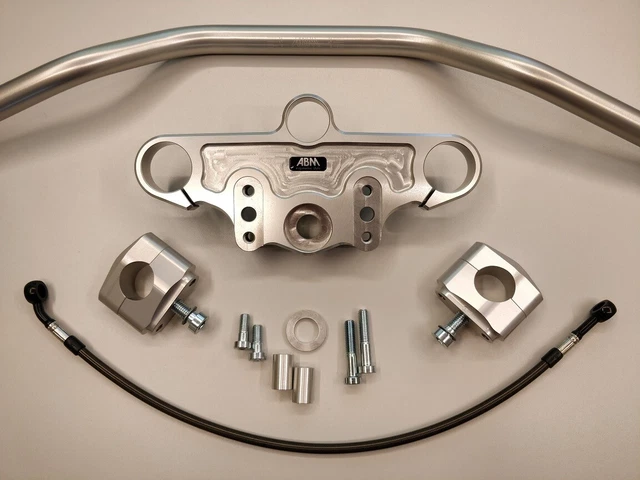 Kit manubrio ABM Superbike Booster BMW R 1100 RS senza ABS (259) | 92-00 | argento