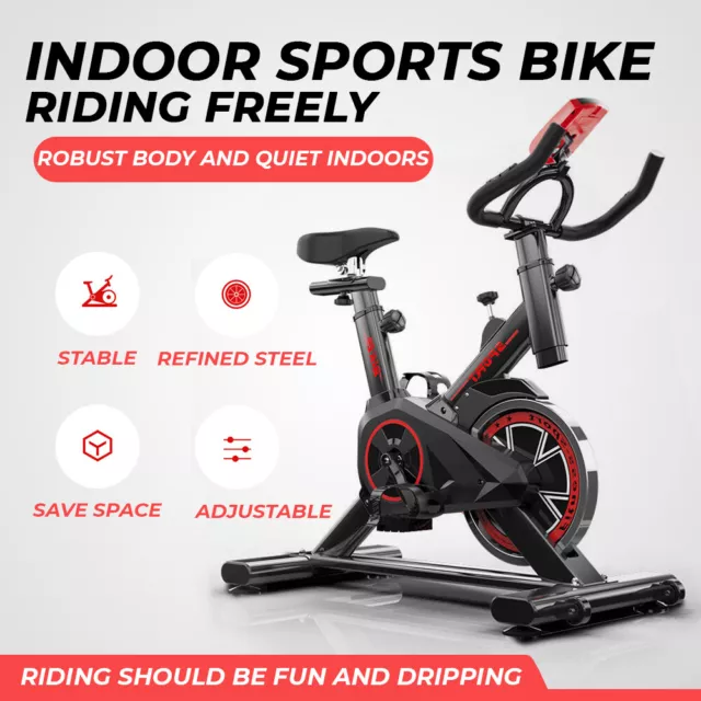 Fitness Spin Bike Exercise Home Gym Workout Flywheel Commercial Cycling Indoor