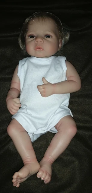 Reborn Baby Dolls Garçon 22 Pouces 57Cm Silicone Souple Vinyle Vrai Vie Realiste Reborn Tout Petits Poupees Nouveau Ne Fille Am