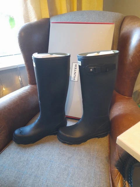 mens navy hunter wellies size 11