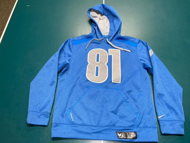 Detroit Lions Calvin Johnson Megatron Nike Therma-Fit #81 Hoodie Size Medium