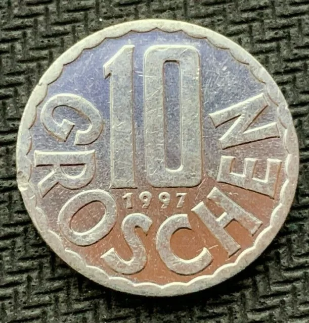 1997 Austria 10 Groschen Coin Proof ( 25K minted ) Rare World Coin   #B1207