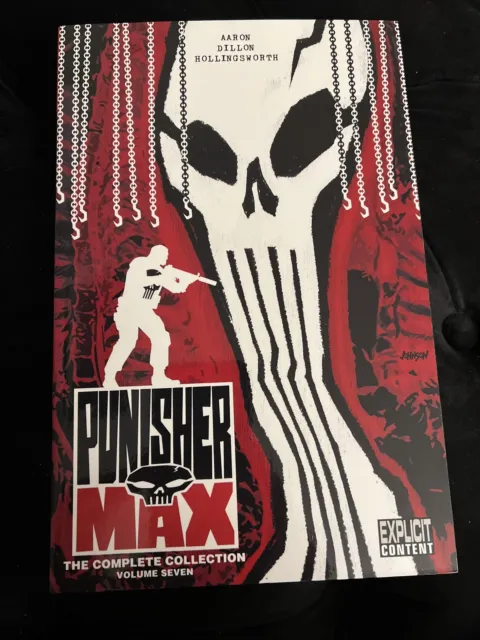 Punisher Max Complete Collection 7 Jason Aaron Steve Dillon Vfnm HTF TPB