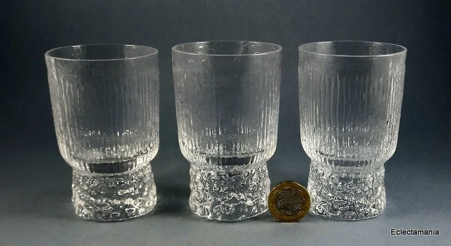 Bicchieri da vino Iittala Finland PAADAR metà secolo - Design Tapio Erkkala