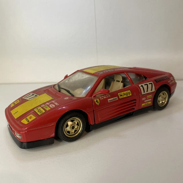 FERRARI 348 TS cabriolet ouvert bleu métal 1/18 MIRA voiture miniature