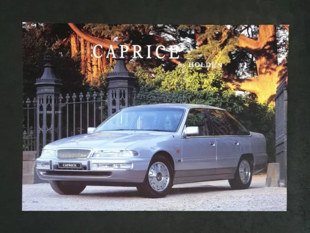 HOLDEN COMMODORE CAPRICE Car Advertising Brochure Specifications Sheet