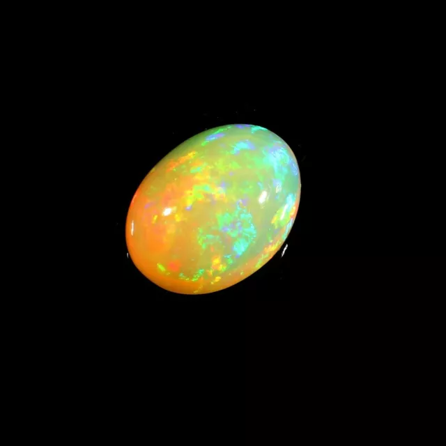 Beautiful Natural Ethiopian Opal Cabochon Multi Fire Opal Loose Gemstone