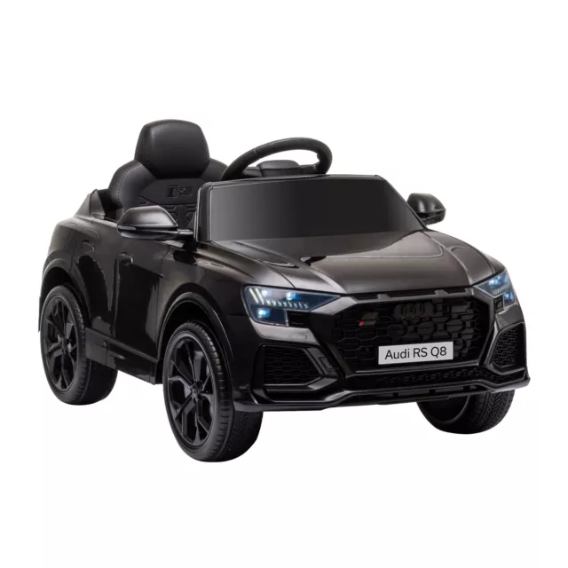 Homcom Audi RS Q8 6V Kinder elektrisch Autofahren Spielzeug mit Fernbedienung schwarz