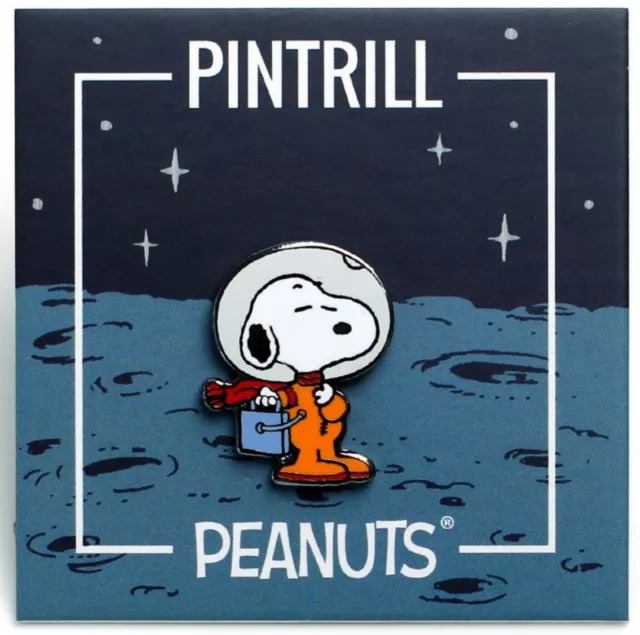 ⚡RARE⚡ PINTRILL x PEANUTS Standing Astronaut Snoopy Pin *BRAND NEW* NASA PIN