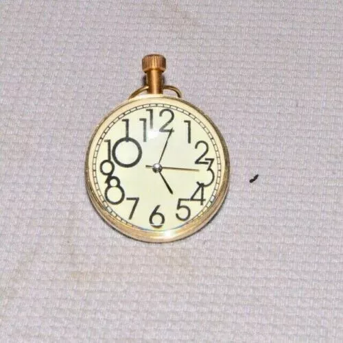 Antik Vintage Tisch Top Messing Uhr Schreibtisch Globe Sammlerstück Deko-Artikel