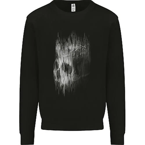 King Skull Gothic Biker Tattoo Tribal Mens Sweatshirt Jumper