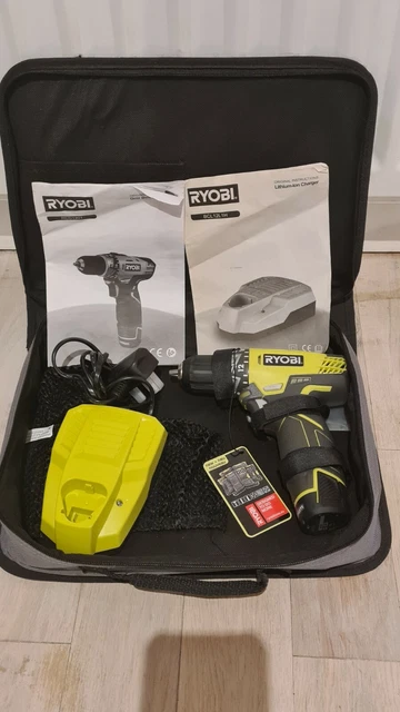 RYOBI 12V POWER Tool RCD1201 Cordless Drill Driver set 49.99