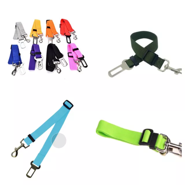 Adjustable Dog Pet Car Safety Seat Belt Harness Clip Travel Lead Restraint