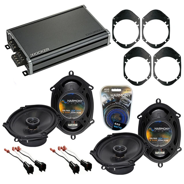 Fits Mazda B-series Pickup 98-09 Speaker Upgrade Harmony (2) R68 & CXA360.4 Amp