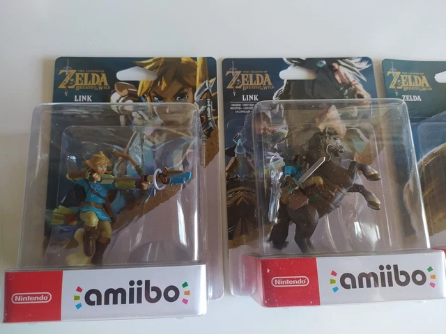 Lot Amiibo Link Skyward Sword Zelda Scholar Breath Of The Wild Archer rider neuf 2