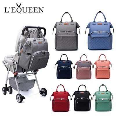 Lequeen Large Capacity Mummy Maternity Nappy Bag Diaper Bag Travel Backpack New