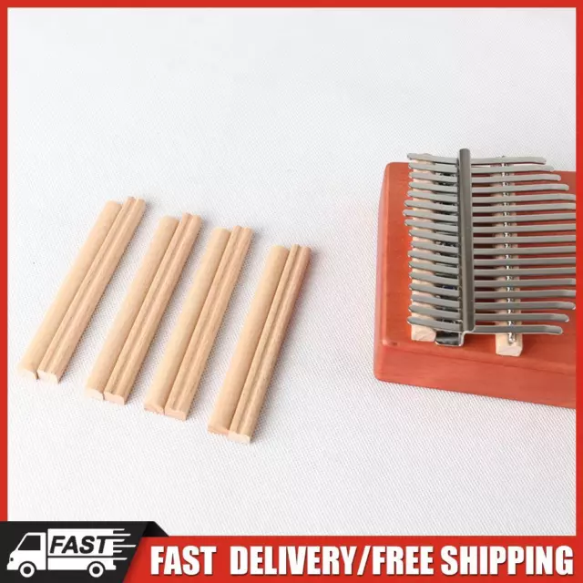 Trendyest 2 Stück DIY 17 Schlüssel Kalimba Daumen-Klavier Holz Brücke für DIY Ka