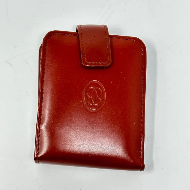 Vintage  Buxton Leather Lipstick Case 4" with Mirror