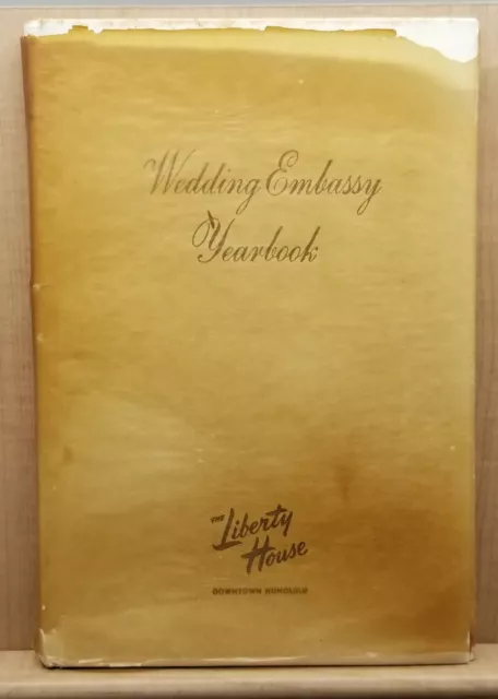 VINTAGE WEDDING Embassy Yearbook 1955 The Liberty House Honolulu Hawaii Hawaiian