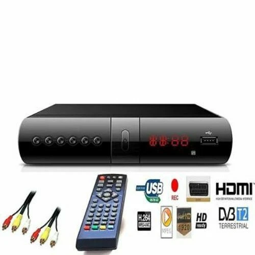 Decoder DVB-T2 HD LINQ T2655 – Full HD 1080p, H.265, Supporto 4K, Uscita SCART E HDMI, Registrazione USB – Ricevi Canali Italiani Gratis - 4