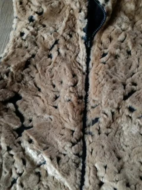 SPORT HALEY FAUX fur Vest Brown Jacket Vest pockets Medium $13.59 ...