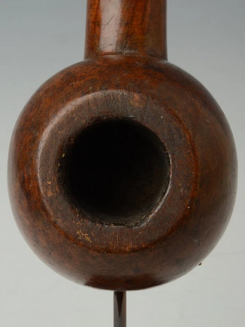 20th Century, Rare and Large Antique Burmese Wooden Pipe 5