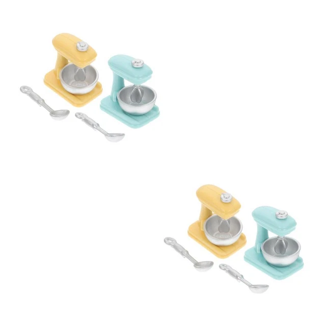 2 PCS BLENDER Model Dollhouse Ornaments Egg Mixer Mini Machine £9.99