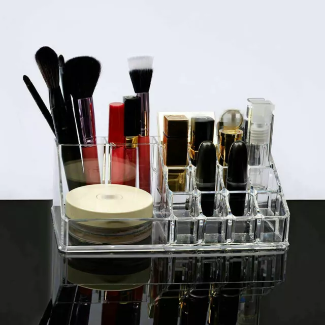 MAKEUP DRAWER HOLDER COSMETIC ORGANIZER ACRYLIC Jewellery CASE BOX STORAGE CLEAR