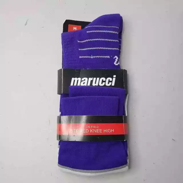Marucci On Field Striped Knee High Soccer Football Sports Socks In Medium Unisex