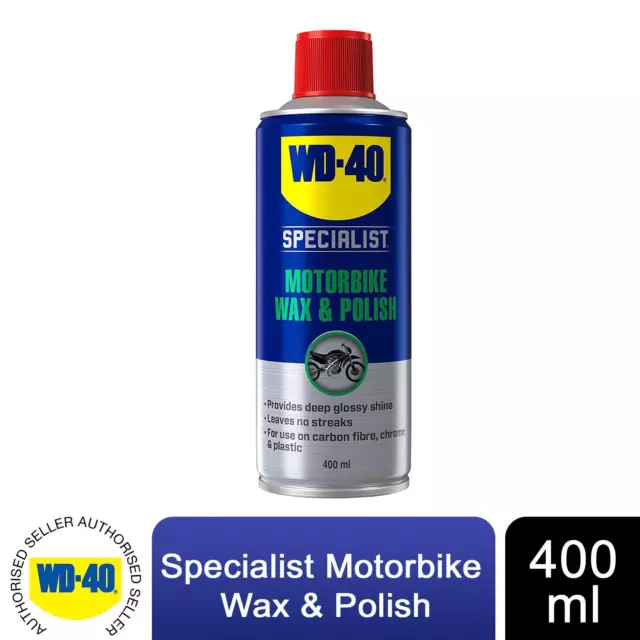 WD-40 Specialist Easy to Apply Motorbike Wax & Polish 400ml