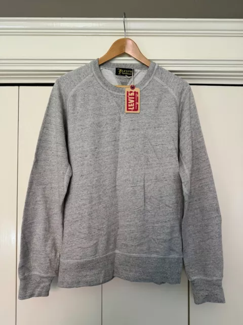 Levi's Vintage Clothing DEAD STOCK 1950s Crew Neck Sweatshirt Men's M Grey Mele