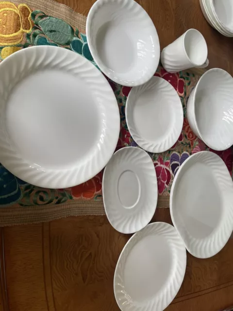 Corning Corelle Enhancements White Swirl - You Pick Pieces