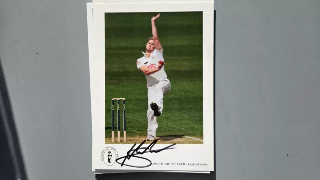 Classic Cricket Card No 469 Signed by Stuart Meaker