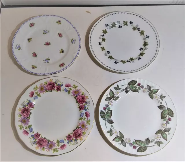 4 Salad, Dessert Plates, Paragon, Shelley, Chris Cooper, Queen Anne, Mixed Lot