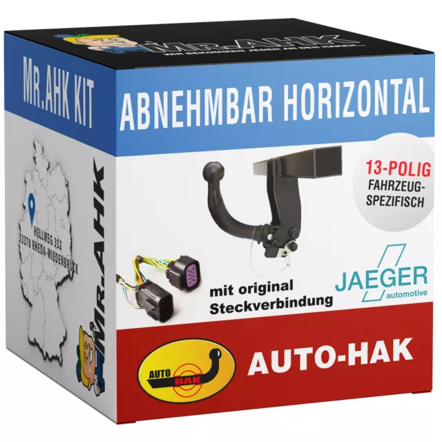 AutoHak Anhängerkupplung für Peugeot Boxer L4/XL 06-11 abnehmbar 13po spezifisch