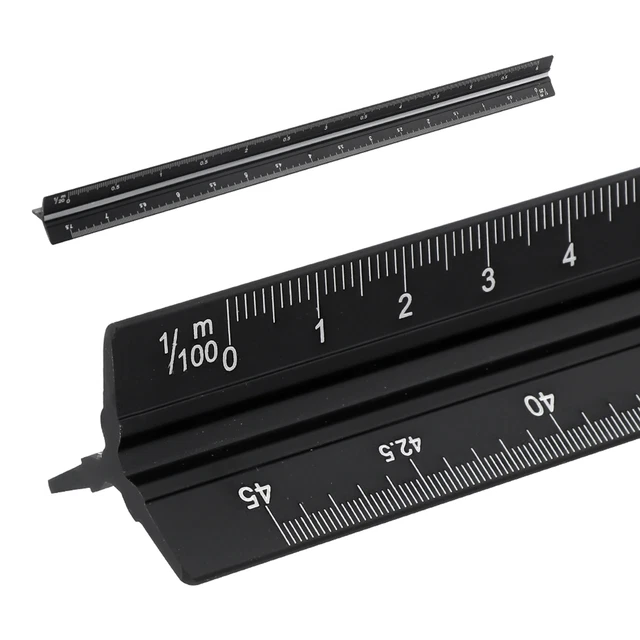 ALUMINIUM ALLOY OFFICE Measurement For Drafting Scale Ruler ...
