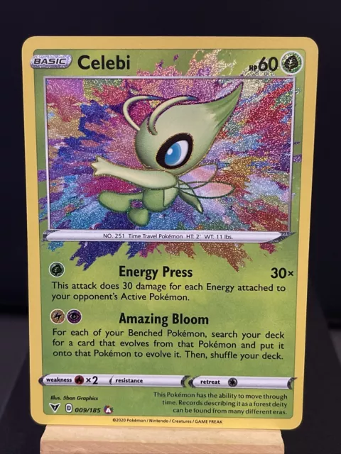 Pokemon Card Celebi 009/185 Vivid Voltage Amazing Rare Near Mint